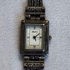 Brighton Silver With White Face Women's Watch